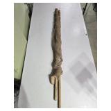 Vintage Seine Fishing Net w/ Wooden Floats 48"