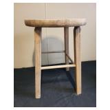 18" wooden stool