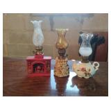 Vintage decorative oil lamps
