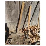 Mattock and a sledge hammer