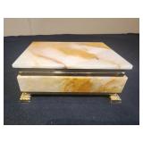 Marble jewelry box 5x3.5x2