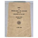 1960 Dept of Navy Specifications & Standards
