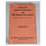 1950 Company Admin & Personnel Office Book