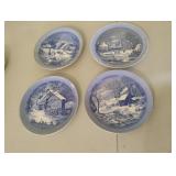 Currier & Ives collectors plates 8"