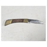 Wood Handle Stainless Blade Pocket Knife