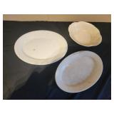 Royal ironstone tray, bowl and platter