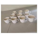 Small white coffee cups