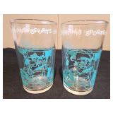 Flintstones Juice Glass Wilma & Fred In Car 1967