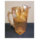 Vintage Marigold Carnival glass Pitcher