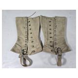 Pair WW2 Canvas Leggings / Gaiters
