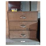 Metal 3-Drawer Cabinet 21"w 20"D 20"T