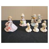 Porcelain girl figurines
