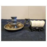 Vintage covered wagon pencil sharpener,  vintage