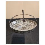 Leonard silver Co silverplated divided relish