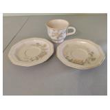 Mikasa Avante FE 903 Napoli Japan mug and saucers