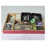 Wooden Tray w/ Assorted Hardware