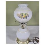 Vtg Parlor Hurricane Lamp 14" tall