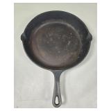 Vtg 10" Hammered Texture Cast Iron #8 Skillet