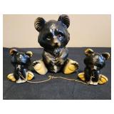 vtg moma bear & baby bear figurine porcelain