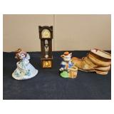 October figurine, three little pig figure, sand