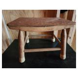 15.5x12x 11 wooden stool