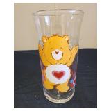 Pizza hut Tenderheart care bear glass 6"