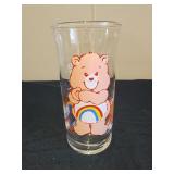 Pizza hut Cheer bear care bear glass 6"
