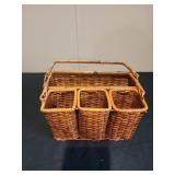 Utensil picnic holder basket 9.5x4.5x6