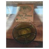 Vintage Indiana Glass Green Divided Relish Dish