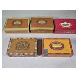 5 Cigar Boxes