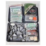 Metal Tin w/ Various Fishing Weights