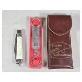 Fishing Knife, Scale & Anglers Companion Leather