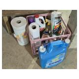 Cleaning Supplies in Crate