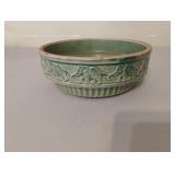 ANTIQUE NELSON McCOY MATTE GREEN POTTERY