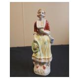 Vintage Occupied Japan 8.5" Hand Painted colonial
