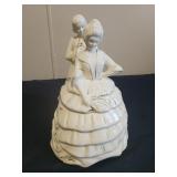 6.5" Vintage Victorian Man And Woman Candy Dish