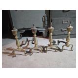 2 Sets Fireplace Andirons