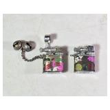 Vintage Mini Lighters 7/8" tall