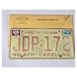 Vtg 1975 North Carolina "First In Freedom"