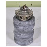Vintage Marble Oil Lamp 6ï¿½"