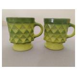 Vintage Fire-King "Kimberly" coffee cups 3.5".
