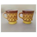 Vintage Fire-King "Kimberly" coffee cups 3.5".