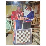 Cardboard cut out Nascar memorabilia,  Lance
