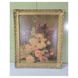 Vtg Framed Floral Painting 19ï¿½" x 23ï¿½"