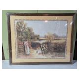 Framed Print "Bringing Home The Sheep" by Ernest