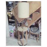 Vintage Floor Lamp/ Table 62" tall