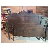 Antique Full Size Bed Frame 56ï¿½"W 51"T