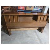 Solid Wood Bookcase Headboard Queen Size 61"W