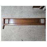 Vtg Solid Wood Footboard Full Size 56"W 14"T