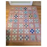 Vintage Handmade Quilt 83" x 69"